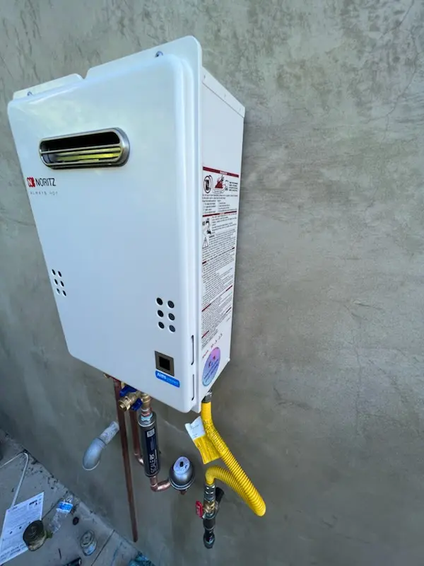 Tankless water heater installation for Beverley Terrace homes